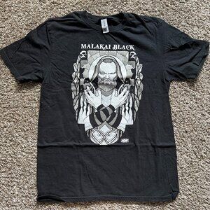 Men's AEW PWT All Elite Crate Exclusive Malakai Black Stained Glass T-Shirt - M